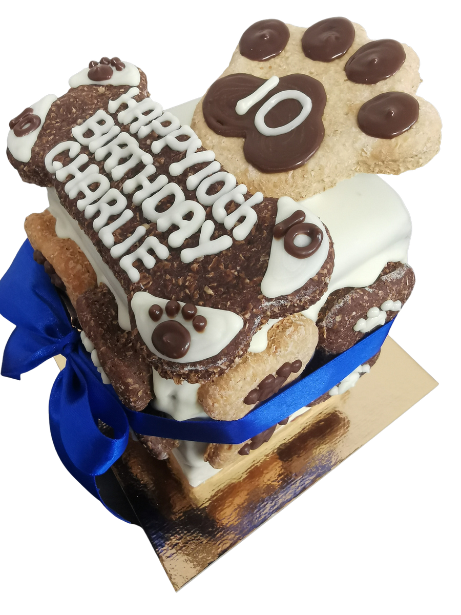 Dog Birthday Cake Charlie Design Paw/Bone ADELAIDE PICK UP ONLY The